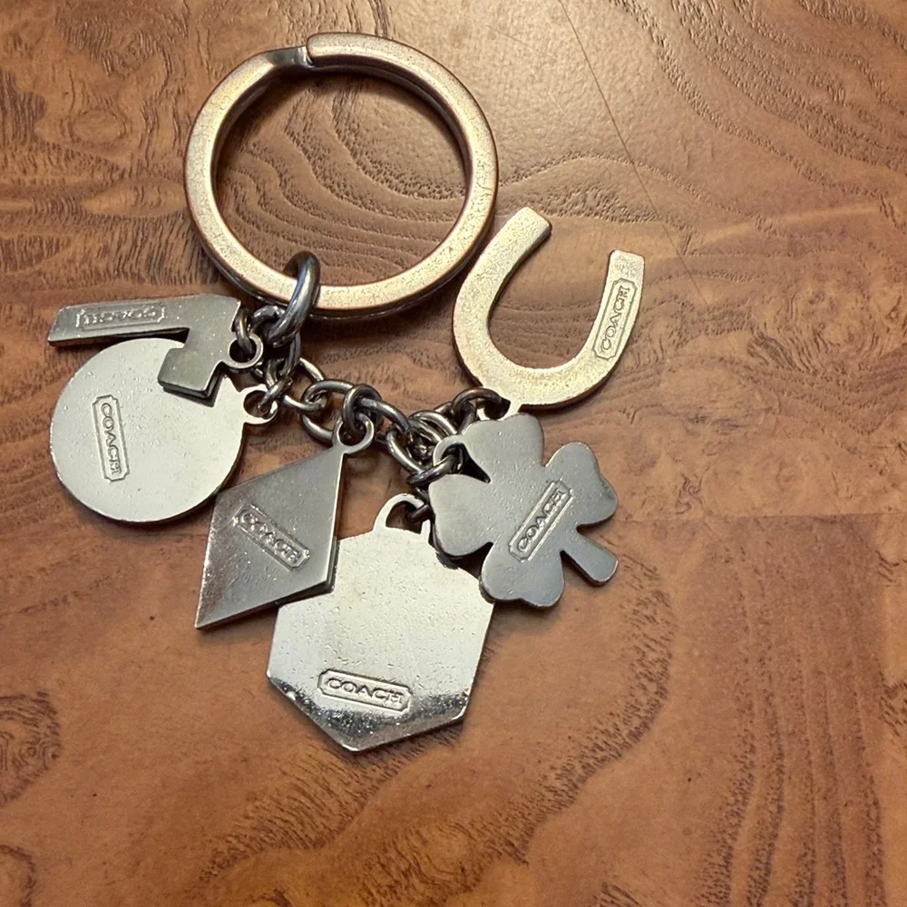 Coach Rare Vegas Exclusive Keychain with Red, Green, Blue, White Charms - Picture 3 of 3